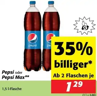 Nah&Frisch Pepsi oder Pepsi Max Angebot