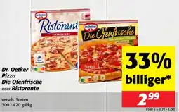 Nah&Frisch Dr. Oetker Pizza Die Ofenfrische oder Ristorante Angebot