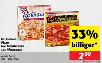 Nah&Frisch Dr. Oetker Pizza Die Ofenfrische oder Ristorante Angebot