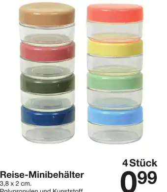 Zeeman Reise-Minibehälter Angebot