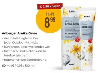 Martin Reformstark Arlberger Arnika Gelee Angebot