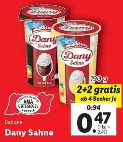 Lidl Dany Sahne Angebot