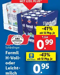 Lidl Formil H-Voll- oder Leicht- milch Angebot