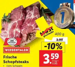 Lidl Frische Schopfsteaks Angebot