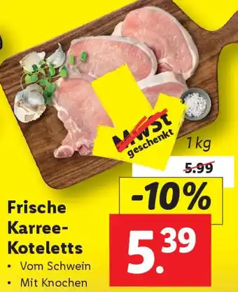 Lidl Frische Karree- Koteletts Angebot