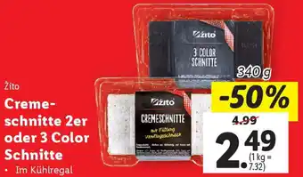 Lidl Creme- schnitte Angebot