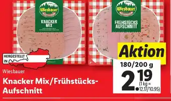 Lidl Knacker Mix/Frühstücks- Aufschnitt Angebot