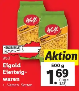 Lidl Eigold Eierteigwaren Angebot