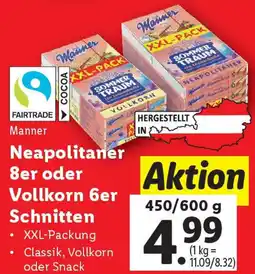 Lidl Neapolitaner 8er oder vollkorn 6er schnitten Angebot