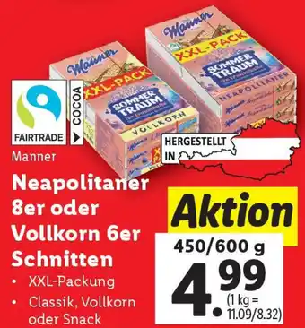 Lidl Neapolitaner 8er oder vollkorn 6er schnitten Angebot