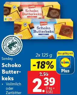 Lidl Sondey Schoko Butterkeks Angebot