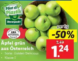 Lidl Äpfel grün aus Österreich Angebot