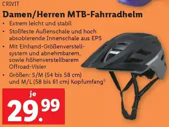 Lidl Damen/herren mtb-fahrradhelm Angebot