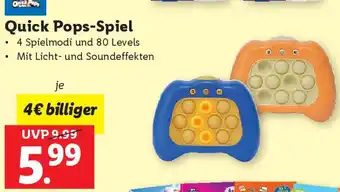 Lidl Quick Pops-Spiel Angebot