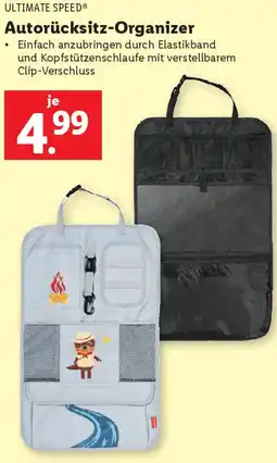 Lidl Autorücksitz-Organizer Angebot