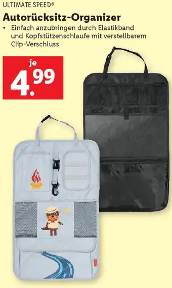 Lidl Autorücksitz-Organizer Angebot