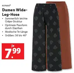 Lidl Damen Wide- Leg-Hose Angebot