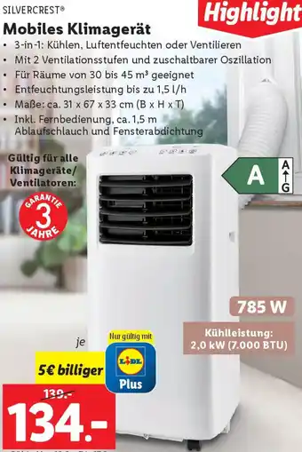 Lidl Mobiles Klimagerät Angebot