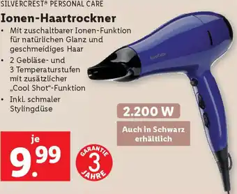 Lidl Ionen-Haartrockner Angebot