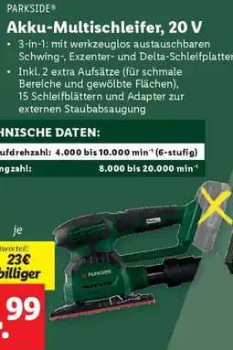 Lidl Akku-Multischleifer Angebot