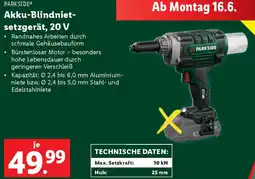 Lidl Akku-Blindniet- setzgerät Angebot