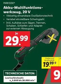 Lidl Akku-Multifunktions- werkzeug Angebot