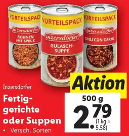 Lidl Fertig- gerichte oder Suppen Angebot