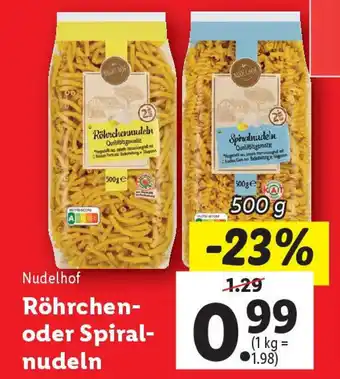 Lidl Röhrchen- oder Spiral- nudeln Angebot