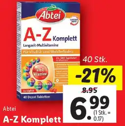 Lidl A-Z Komplett Angebot