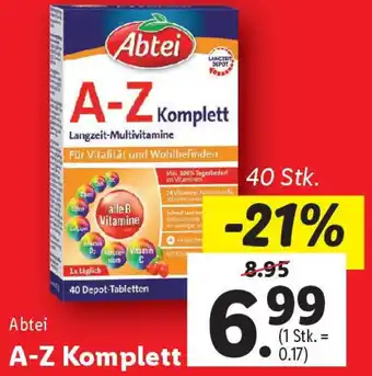Lidl A-Z Komplett Angebot