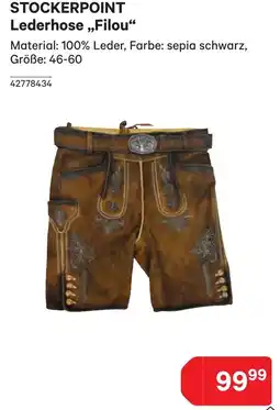BayWa STOCKERPOINT Lederhose Filou Angebot