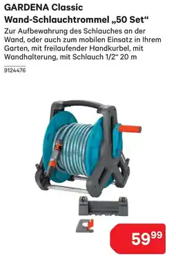 BayWa GARDENA Classic Wand-Schlauchtrommel Angebot