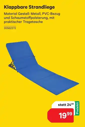 BayWa Klappbare Strandliege Angebot
