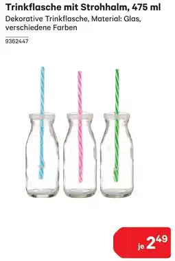 BayWa Trinkflasche mit Strohhalm Angebot
