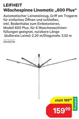 BayWa Wäschespinne Linomatic Angebot