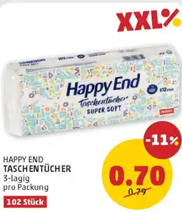 PENNY Happy end taschentücher Angebot