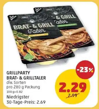PENNY GRILLPARTY BRAT- & GRILLTALER Angebot