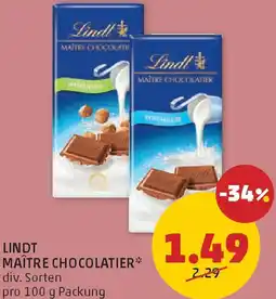 PENNY Lindt maître chocolatier Angebot