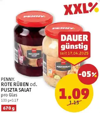 PENNY Penny. rote rüben od. puszta salat Angebot