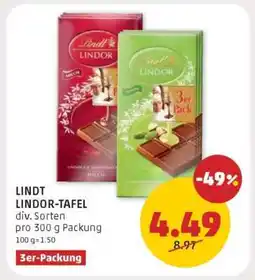 PENNY LINDT LINDOR-TAFEL Angebot