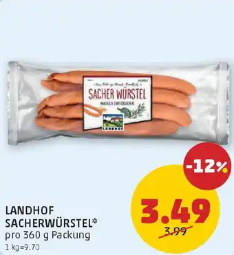 PENNY Landhof sacherwürstel Angebot