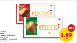 PENNY Storck merci tafelschokolade Angebot