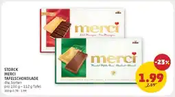 PENNY STORCK MERCI TAFELSCHOKOLADE Angebot