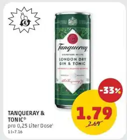 PENNY TANQUERAY & TONIC Angebot