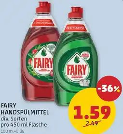PENNY Fairy Handspülmittel Angebot