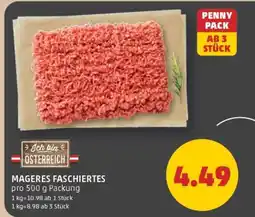 PENNY MAGERES FASCHIERTES Angebot