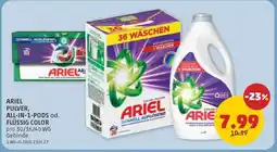 PENNY ARIEL PULVER, ALL-IN-1-PODS od. FLÜSSIG COLOR Angebot