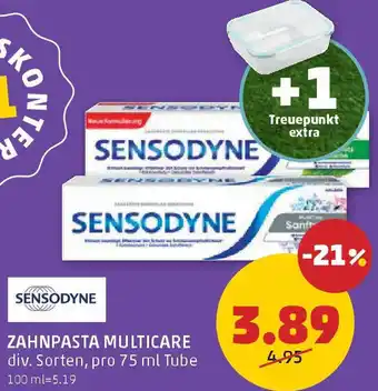 PENNY Sensodyne zahnpasta multicare Angebot