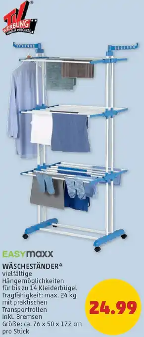 PENNY Easymaxx wäscheständer Angebot