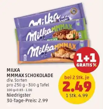 PENNY Milka MMMAX Schokolade Angebot